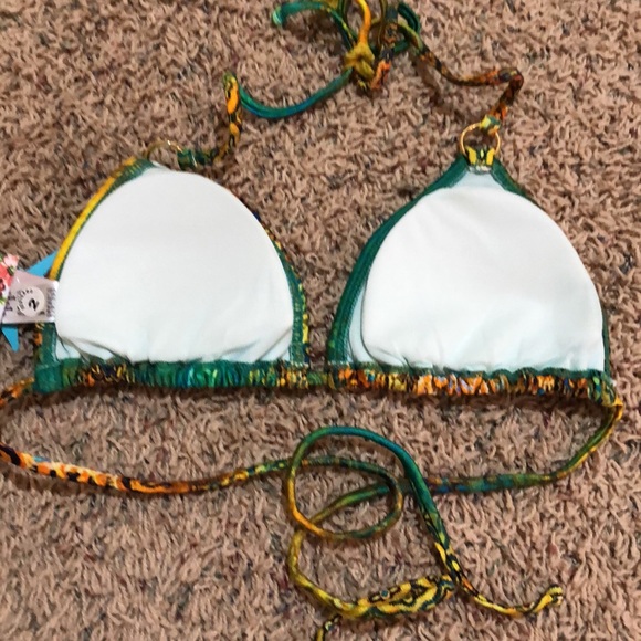 Luli Fama Serenata rhinestone triangle bikini top - Picture 5 of 6